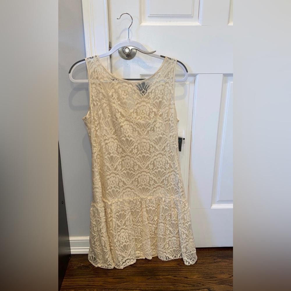 Cream Lace Dress